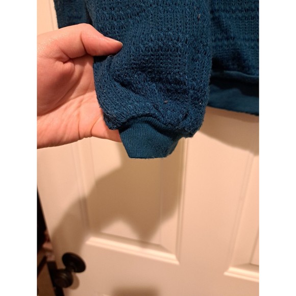 Free People Women Sistine Hacci knit Cold shoulder Pullover sweater size M - Picture 6 of 9